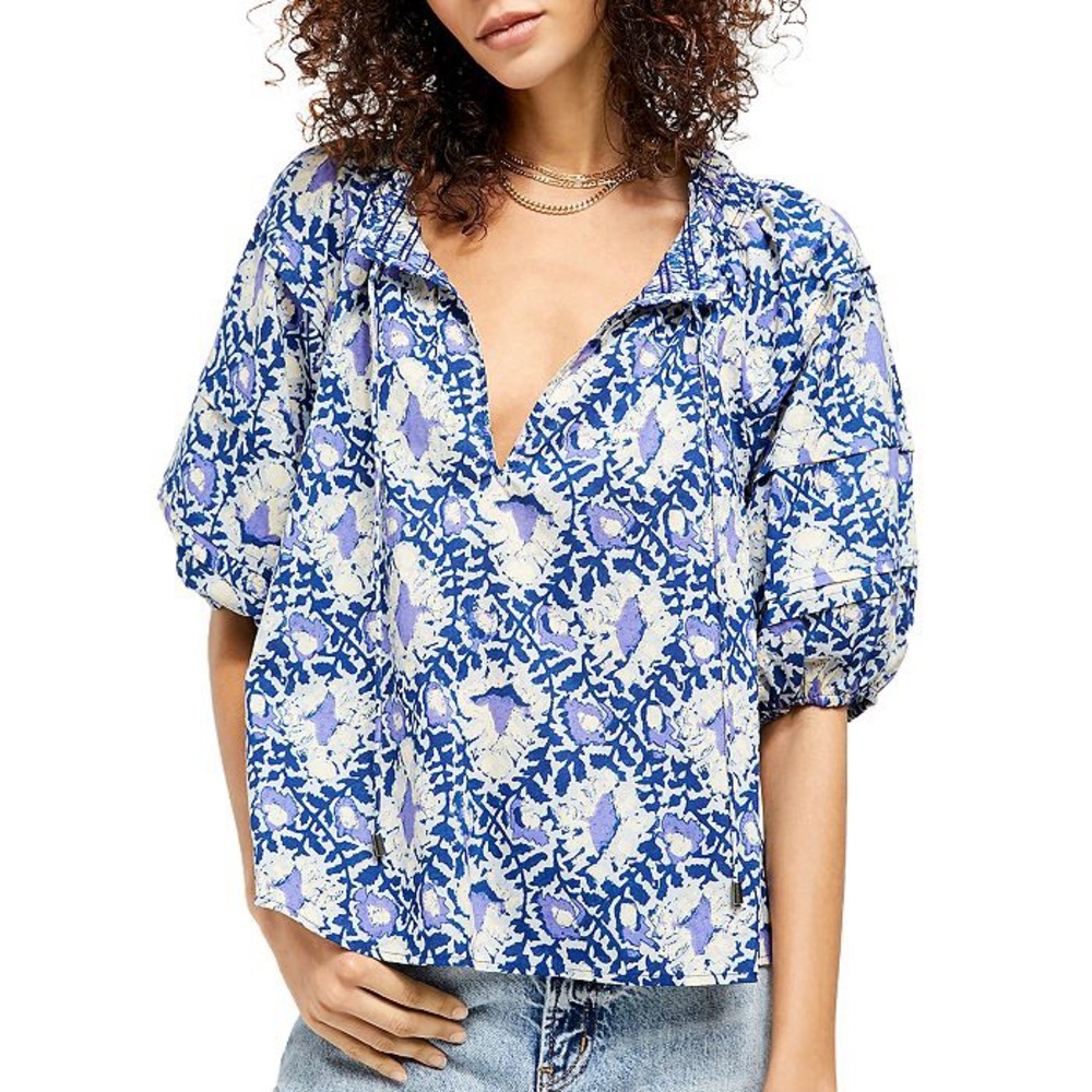Free People Willow Printed Blouse